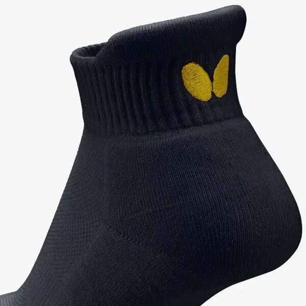 Butterfly ES Socks - Black - Heel - Close-Up